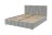 Кровать Вендетта, светло-серый (вариант 2)  