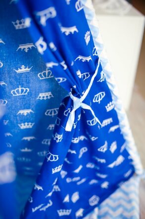 Детский вигвам игровой, синие короны 