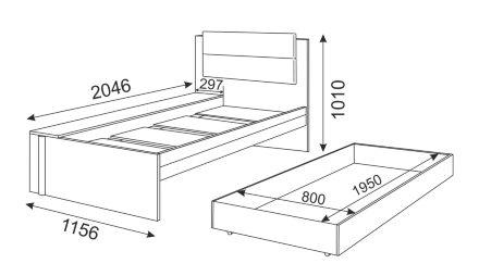 Кровать Walker (Волкер) М14 
