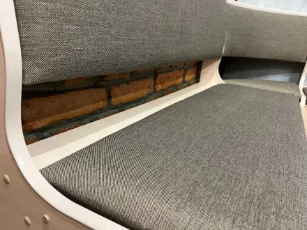 Кухонный уголок Нео, рогожка, коричневый 