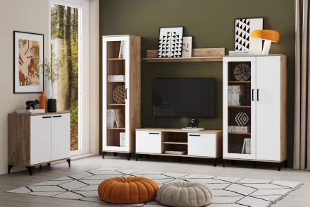 Шкаф-пенал Марсель НМ 013.06, меренга  