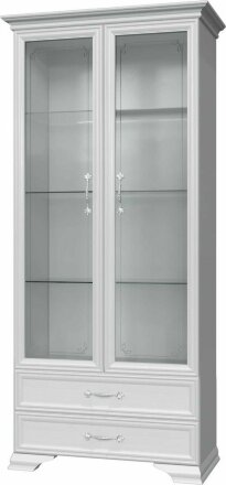 Шкаф-витрина 2 двери (2 стекла) Грация 
