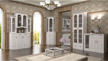 Витрина угловая с зеркалами Венеция В-2 