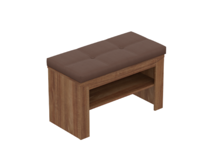 Тумба открытая с подушкой Соренто, Дуб стирлинг 