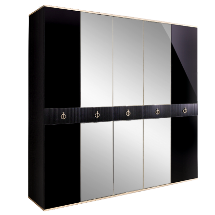 Шкаф 5 дверей РМШ1/5(s) (с зеркалом)  Rimini Solo 