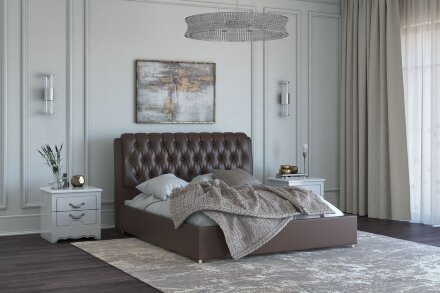 Кровать Белиста, шоколад (вариант 3)   