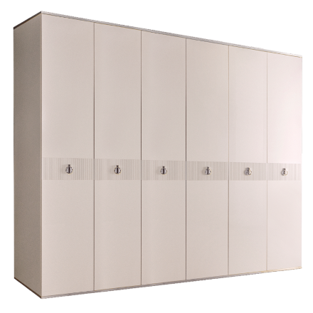 Шкаф 6 дверей РМШ2/6(s) (без зеркал) Rimini Solo 